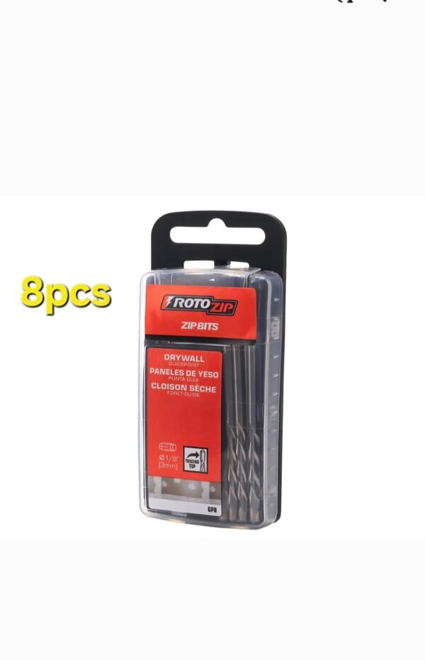 Rotozip-Brocas de router de paneles de yeso de punto de guía de 1/8 '' para herramientas de corte,